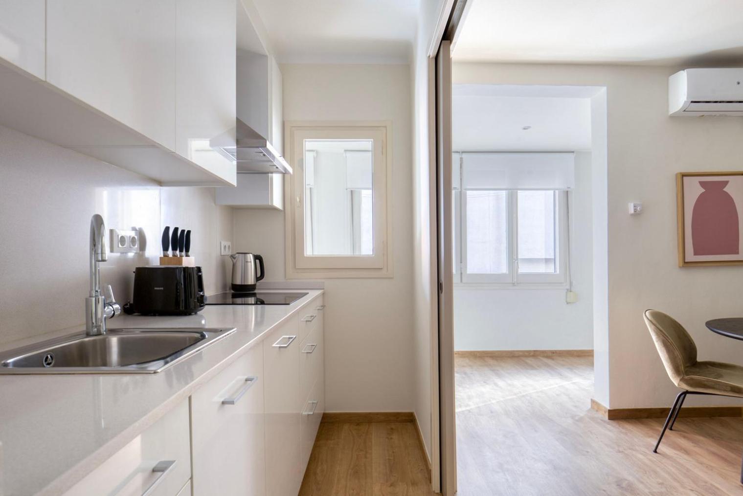 Blueground Sarria Furnished W Full Kitchen Bcn-132 * Barcelone