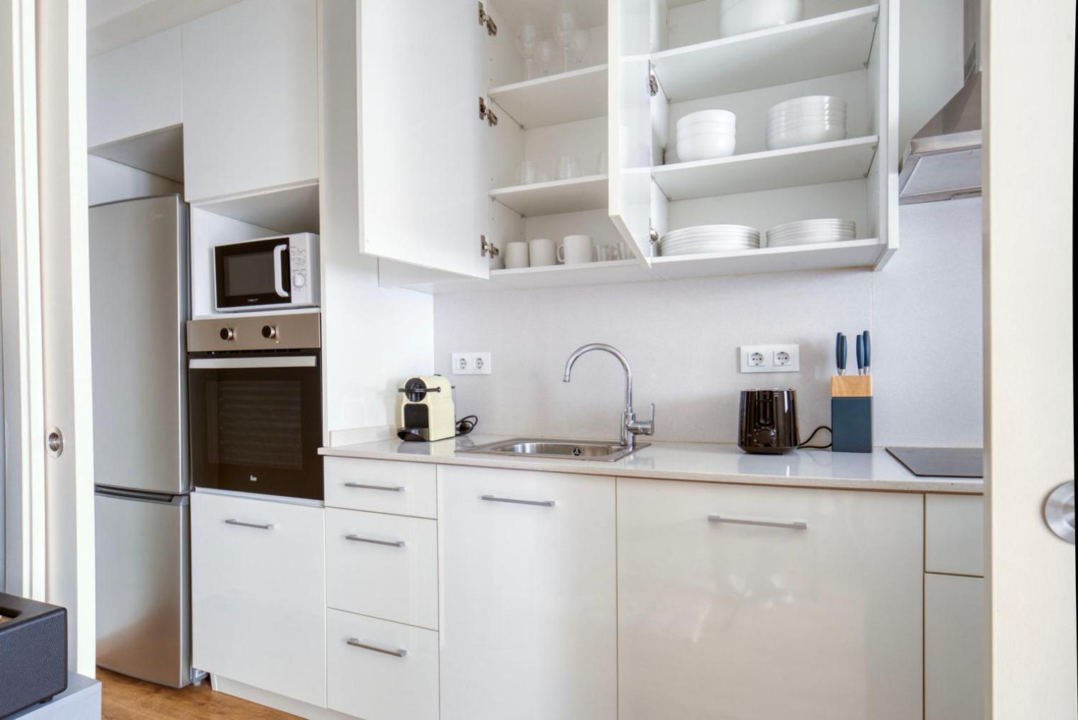 Blueground Sarria Furnished W Full Kitchen Bcn-132 Appartement *